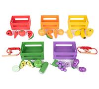 TickiT 74011 Wooden Sorting Fruit and Vegetable Crates