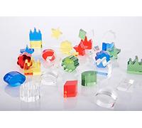 tickit Colour Crystal Treasures - Pack of 30 Acrylic Gemstones for Sorting, Counting & Imaginative Play - Sensory Learning Resources for Early Years Education, Treasure Baskets & Gifting