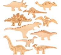 TickiT 74061 Dinosaur Wooden Blocks - Building Blocks - Dinosaur Blocks - Wooden Toys - Stacking Toys
