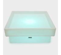tickit Discovery Glow Square Table - Colour Changing Sensory LED Table for Kids, Rechargeable & Waterproof, for Messy Play, Early Years Learning, Indoor & Outdoor Use