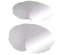 tickit Expression Mirror Faces - Pack of 10 Head-Shaped Acrylic Mirrors, 210mm Diameter - Shatterproof Sensory and Therapy Tool for Social-Emotional Learning and Creative Play