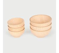 tickit Natural Wooden Bowls - Small / 7cm