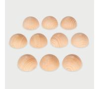 tickit Natural Wooden Semispheres