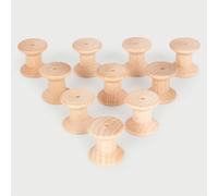 tickit Natural Wooden Spools