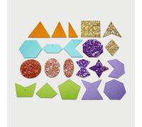 tickit Rainbow Glitter Shapes