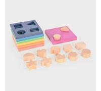TickiT 73532 Rainbow Wooden Shape Stacker