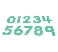 TickiT 54511 Silishapes Dot Number, Green (Pack of 10)