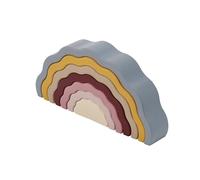 tickit SiliSoft - 7 Wobble Earthy Stackable Rainbow Pieces for Creative Play and Sensory Development, Earth