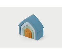 tickit Silisoft Stacking Houses - 4 Stackable Silicone House Sections for Fine Motor Skills, Creative Building & Open-Ended Play, Neutral