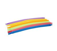 tickit Translucent Colour Expandable Tubes - Set of 6 Extendable Sensory Tubes for Water Play, Motor Skills, Coordination & Creative Fun