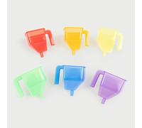 tickit Translucent Colour Funnels , Messy Play , Water & Sand Play Sensory Toys for Kids, Educational Toys for 2-3 Year Olds , Baby Sensory