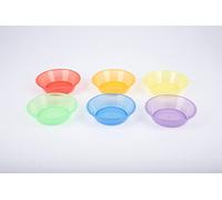 TickiT 73117 Translucent Colour Sorting Bowls, Red, Orange, Yellow, Green, Blue, Purple
