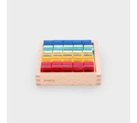 tickit Translucent Gem Cubes with Mirror Tray - Acrylic Colour Cubes in FSC® Wooden Tray - Sensory Light, Sorting and Counting Toy for Creative Learning Play