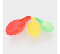 tickit translucent nesting scoops - 3 pcs colourful scoops for sand and water play, developing motor skills, coordination and early science exploration