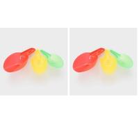 tickit translucent nesting scoops - 3 pcs colourful scoops for sand and water play, developing motor skills, coordination and early science exploration (Pack of 2)