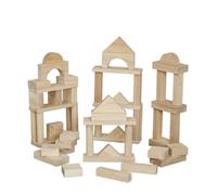 tickit Wooden Jumbo Block Set , 54 Piece Set , Wooden Blocks for Toddlers & Children , Educational Building Blocks & construction Toys for Children