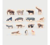 tickit Wooden Wild Animal Blocks