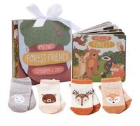 Tickle & Main Forest Friends 4-Piece Neutral Sock Set