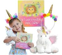 Tickle & Main Magical Unicorn Gift Set, 3-Piece Set, Unicorn Stuffed Animal for Girls 2 Years Old and Above