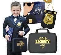 Tickle & Main Ring Bearer Gift Set, Includes Book, Badge, and Wedding Ring Security Briefcase