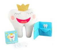 Tickle & Main Tooth Fairy Pillow Kit with Notepad and Keepsake Pouch. 3 Piece Set Includes Pillow with Pocket Dear Tooth Fairy Notepad Keepsake Wallet Pouch That Holds Teeth Notes and Photograph.