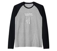 Tickle Your Funny Bone Humerus Pun for Anatomy Lovers Raglan Baseball Tee, Men, Black/Athletic Heather, S