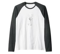 Tickle Your Funny Bone Humerus Pun for Anatomy Lovers Raglan Baseball Tee, Men, Dark Heather/White, XXL