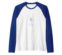Tickle Your Funny Bone Humerus Pun for Anatomy Lovers Raglan Baseball Tee, Men, Royal Blue/White, L