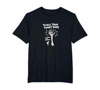 Tickle Your Funny Bone Humerus Pun for Anatomy Lovers T-Shirt, Men's Big and Tall, Black, 3X Tall