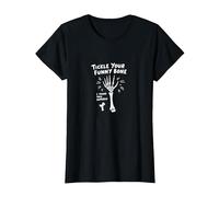 Tickle Your Funny Bone Humerus Pun for Anatomy Lovers T-Shirt, Women, Black, M