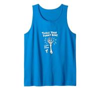 Tickle Your Funny Bone Humerus Pun for Anatomy Lovers Tank Top, Men, Sapphire, L
