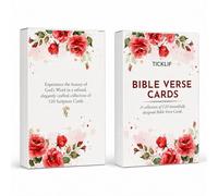 TICKLIF Bible Verse Cards, 120 KJV Scripture Cards for Daily Encouragement