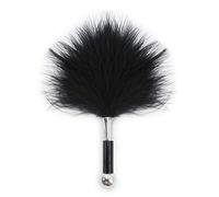 Tickling Sexy BDSM Sexy Feather Stick Erotic Torture Tool Teasing Feather Stick Bed Sensory Toys (Black)