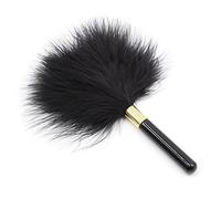 Tickling Sexy BDSM Sexy Feather Stick Erotic Torture Tool Teasing Feather Stick Bed Sensory Toys Sex Toys for Women(Black）