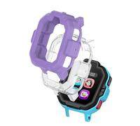 TickTalk 5 Kids Smart Watch Case, Soft Flexible TPU Thin Lightweight Bumper Cover Protector for TickTalk 5 (Clear+Purple) 2 Pack