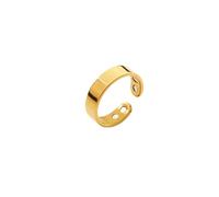 Ticome Calmi Ring,Adjustable Natural Calmi Women's Energy Balance Relieve Anxiety Opening Ring, Menopausal Accessory (Gold)