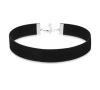 Ticome Classic Black Velvet Choker Necklace,Timeless Gothic Plain Jewelry Accessory for Women and Girls,Retro Punk Dark Cool Style Short Choker Collar Party Clothing Jewelry