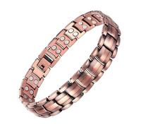 Ticome Copper Bracelet for Men Retro Solid Pure Copper Powerful Cuff Bangle, New Handmade Calmi Men's Jewelry Daily Meditation Balance Accessory Gift