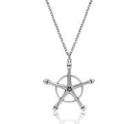 Ticome Ishida Uryuu Weapon Pendant Necklace,Ginreigojiaku Pendant Japanese Classic Anime Alloy Necklace,Quincy Cross Fans Cosplay Jewelry