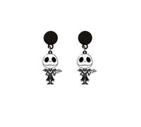 Ticome Mr. Jack's Strange Scary Christmas Eve Earrings,Vintage Acrylic Printed Hypoallergenic Dangle Earrings for Girls Halloween Jewerly,Nightmare Before Christmas Earring