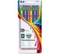 Ticonderoga 13910 #2 Striped Pencils 10 Pack