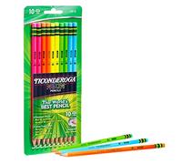 Ticonderoga #2 Pencils 10/Pkg-Assorted Neon