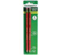 Ticonderoga Dixon 2 Count Red Erasable Checking Pencils 13901 - Pack of 12