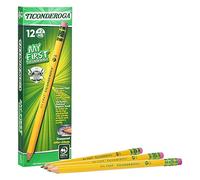 Ticonderoga My First Primary Size #2 Beginner Pencils 6 Boxes of 12, 72 Pencils Total (33312SP)
