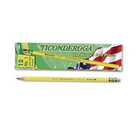 Ticonderoga Yellow Pencil, No.1 Extra Soft Lead, Dozen DIX13881