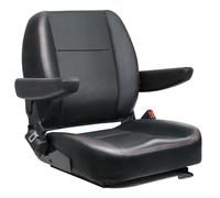 TICSEA Universal Forklift Seat,Tractor Seat with Adjustable Back,Safety Belt and Operator Position Switch,Excavator Skid Loader Backhoe Dozer Telehandler