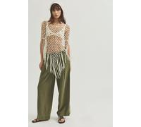 Tidal Moon Low-Rise Pull-On Pants at Free People in Dusty Olive, Size: Medium - female