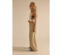 Tidal Moon Low-Rise Pull-On Pants at Free People in Morning Oat, Size: Large - female