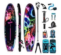 TIDAL RAVE Inflatable Stand Up Paddle SUP Board 10'6ft with Accessories - Kayak Conversion Kit - Aquatic Sports Set for Beginners & Intermediates