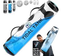 Tidal Tank - Blue - Sand Bag Alternative 45 lbs- Adjustable Aqua Bag and Power Bag with Water - Core and Balance Device- Portable Stability Fitness Equipment - Including Online Training Center